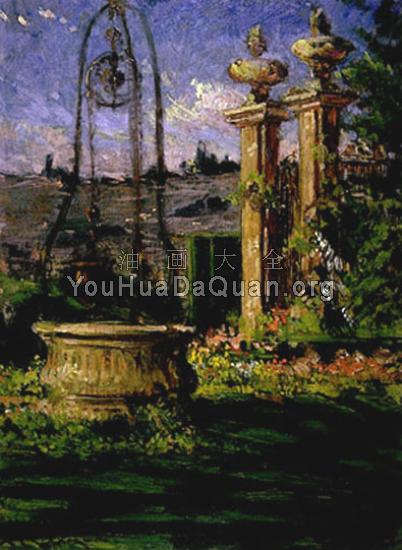 In the Gardens of the Villa Palmieri - 詹姆斯·卡莱尔·贝克威思